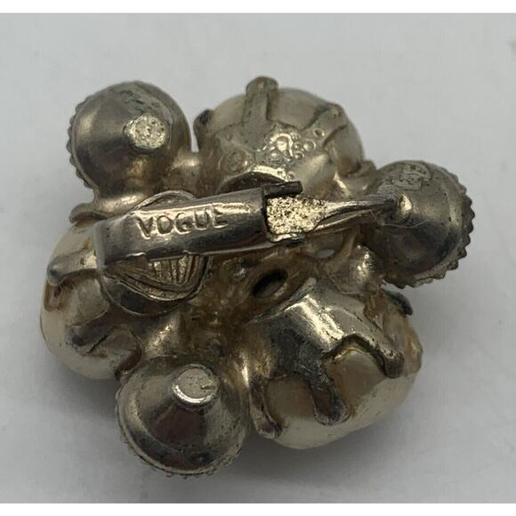 Vintage Mixed Lot 8 Pairs Clip On Earrings Monet Trifari Vendome Plus Read - Picture 3 of 14